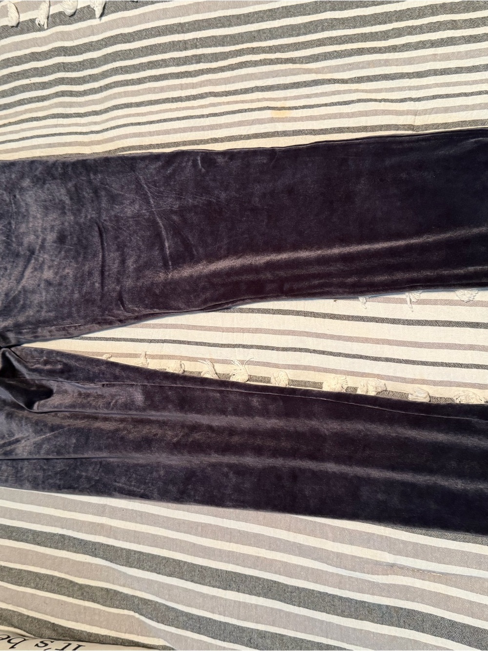 SPANX Velvet-Look Leggings in Deep Navy